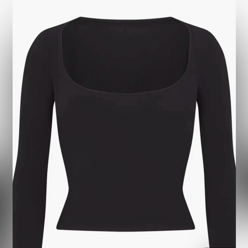 Skims Scoop Neck Cotton Blend Jersey T-
Shirt Size S